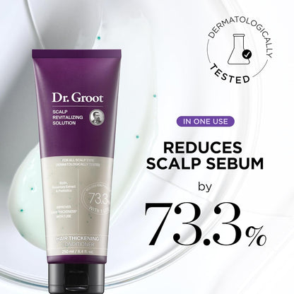 Dr. Groot Thickening Serum, Shampoo, Conditioner, and Scalp Treatment Set for Hair Loss